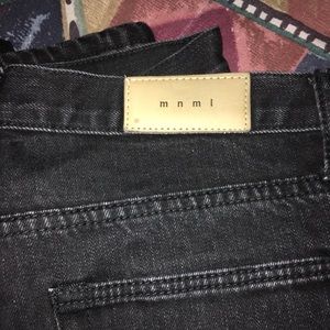 Distressed Black Denim